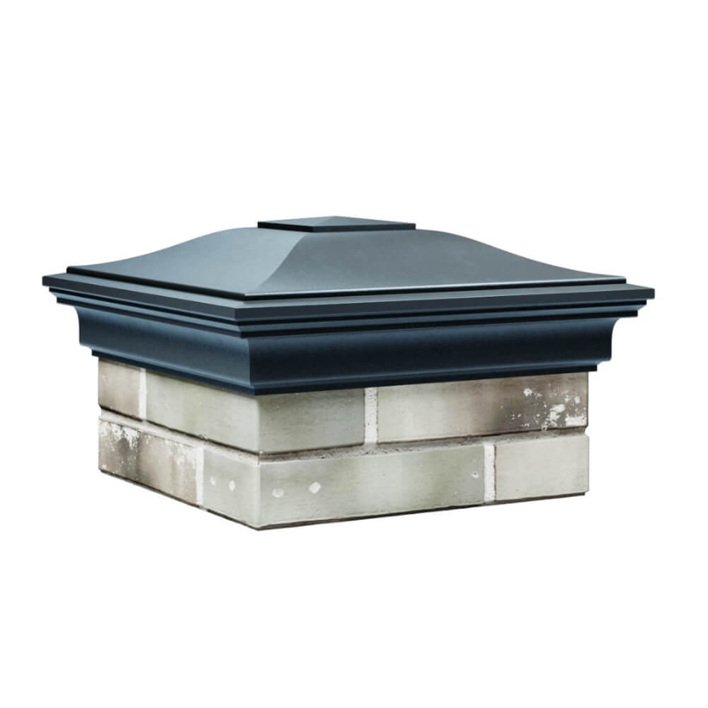 Колпак Zking Монблан Серый на столб 1.5х1.5 еврокирпича 0.7НФ (355х355мм) в Балашихе фото