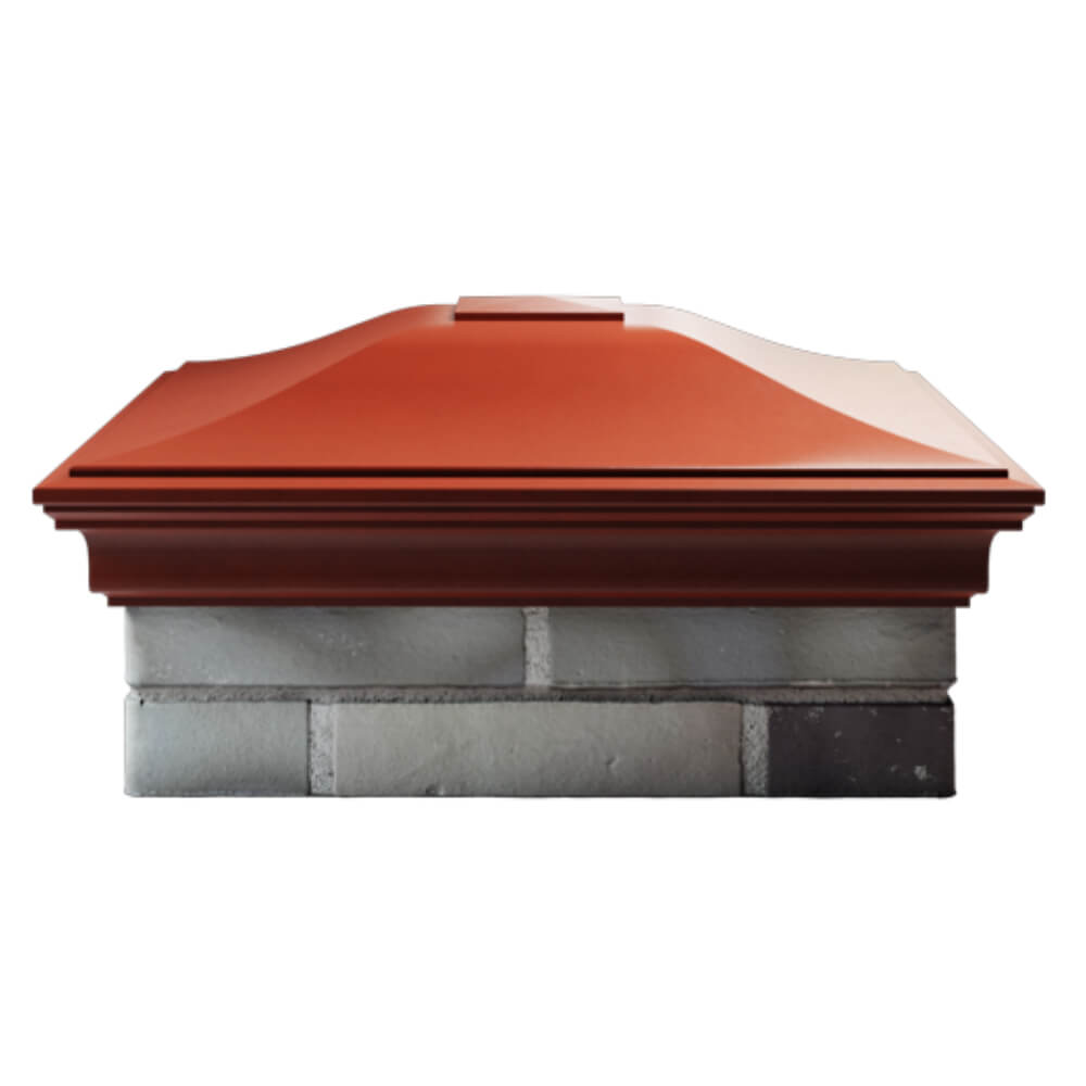Колпак Zking Монблан Красный на столб 2х2 кирпича (515х515мм) в Балашихе фото