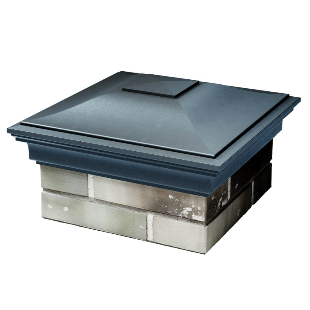 Колпак Zking Монблан Серый на столб 1.5х1.5 кирпича (385х385мм) в Балашихе фото