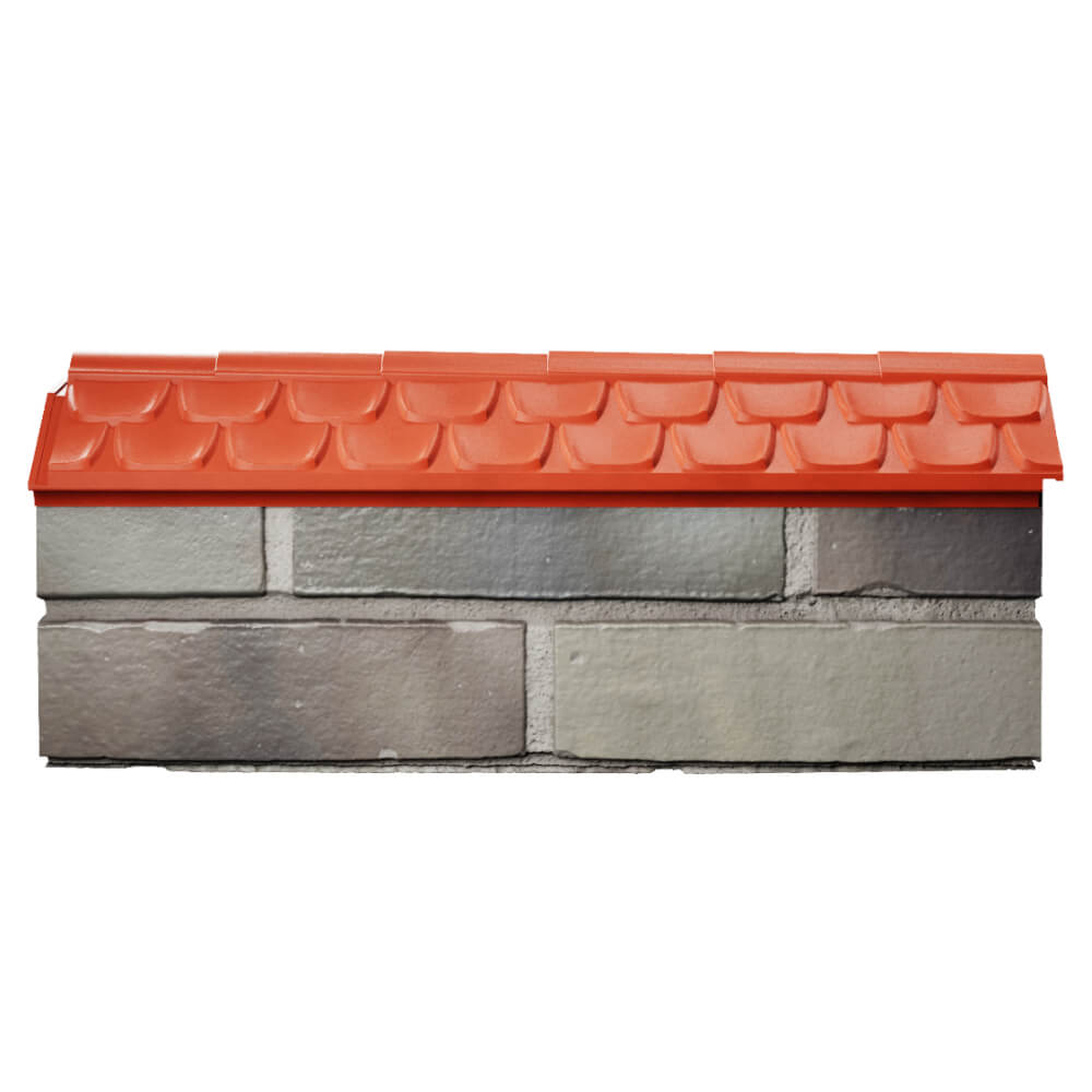 Парапет Zking Эльбрус Красный с посадкой на 0.5 кирпича (130мм) в Балашихе фото