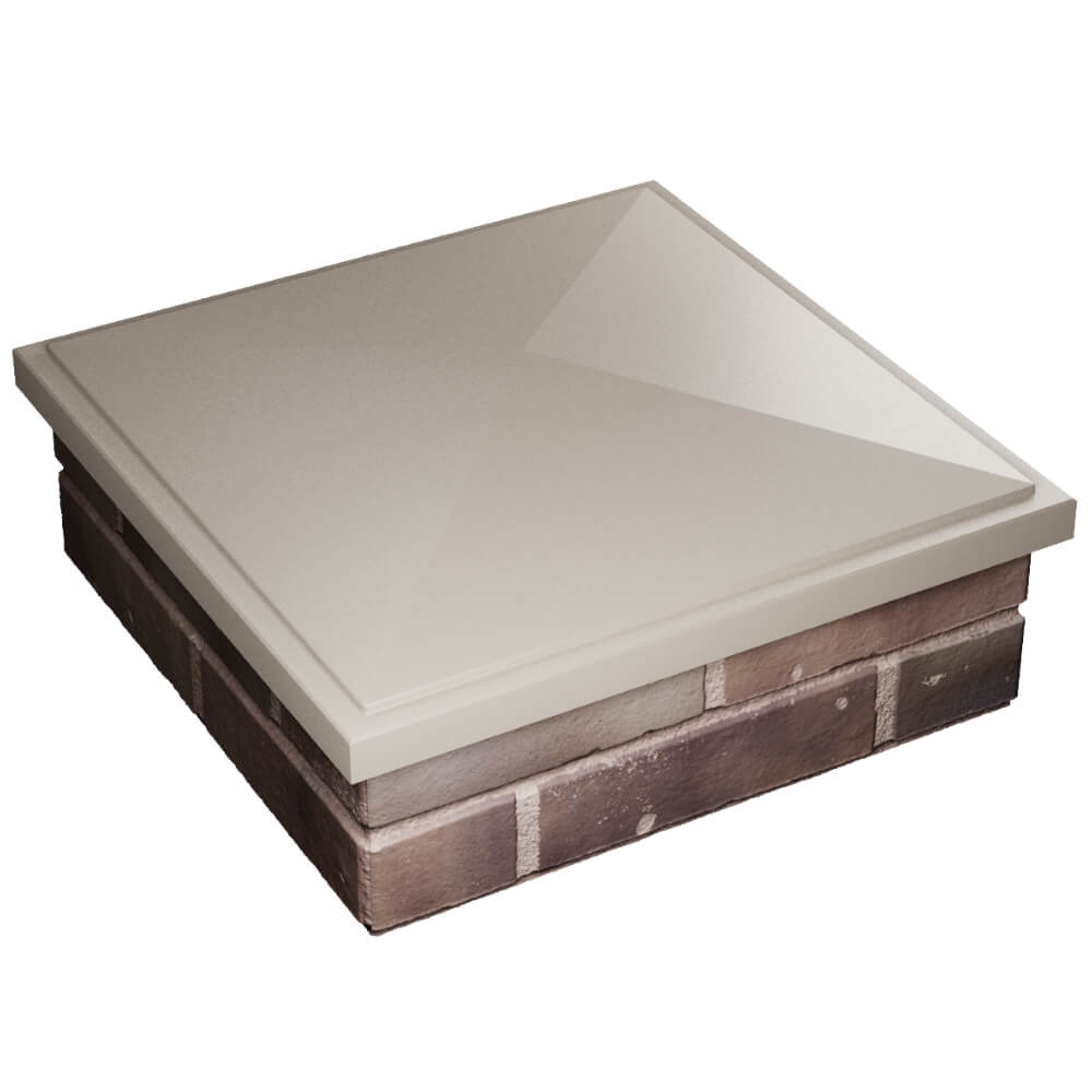 Колпак Zking БонаМоно Бежевый на столб 2х2 кирпича (515х515, 530х530мм) в Балашихе фото