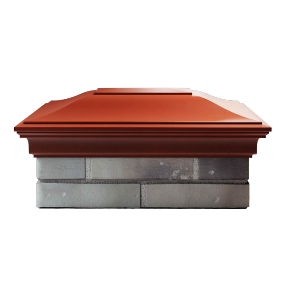 Колпак Zking Монблан Красный на столб 2х1.5 кирпича (515х385мм) в Балашихе фото