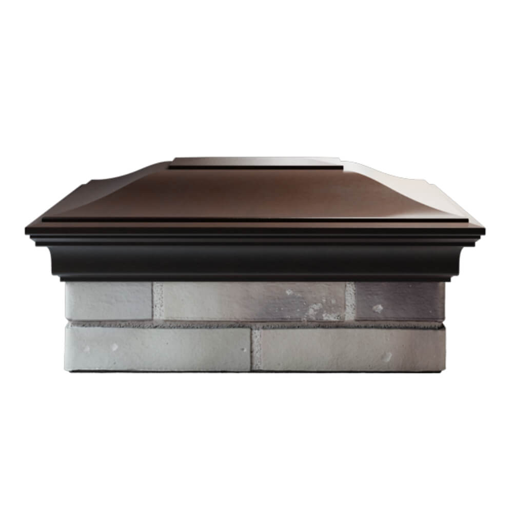 Колпак Zking Монблан Коричневый на столб 2х1.5 кирпича (515х385мм) в Балашихе фото