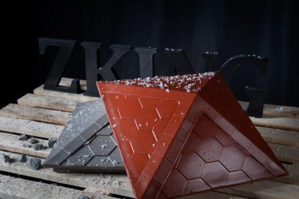 Колпак Zking Эверест Красный на столб 1.5х1.5 кирпича (390х390мм) в Балашихе фото