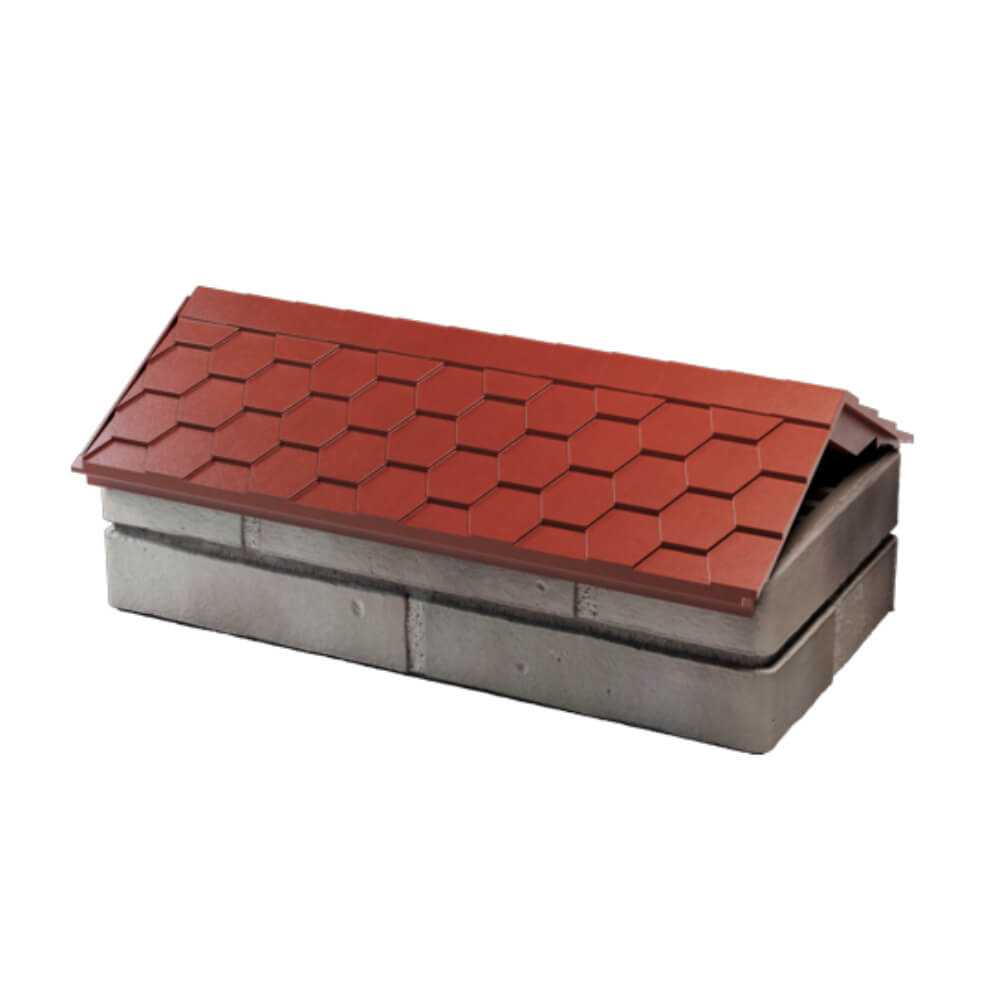 Парапет Zking Эверест Красный с посадкой на 1 кирпич (200/225/255мм) в Балашихе фото