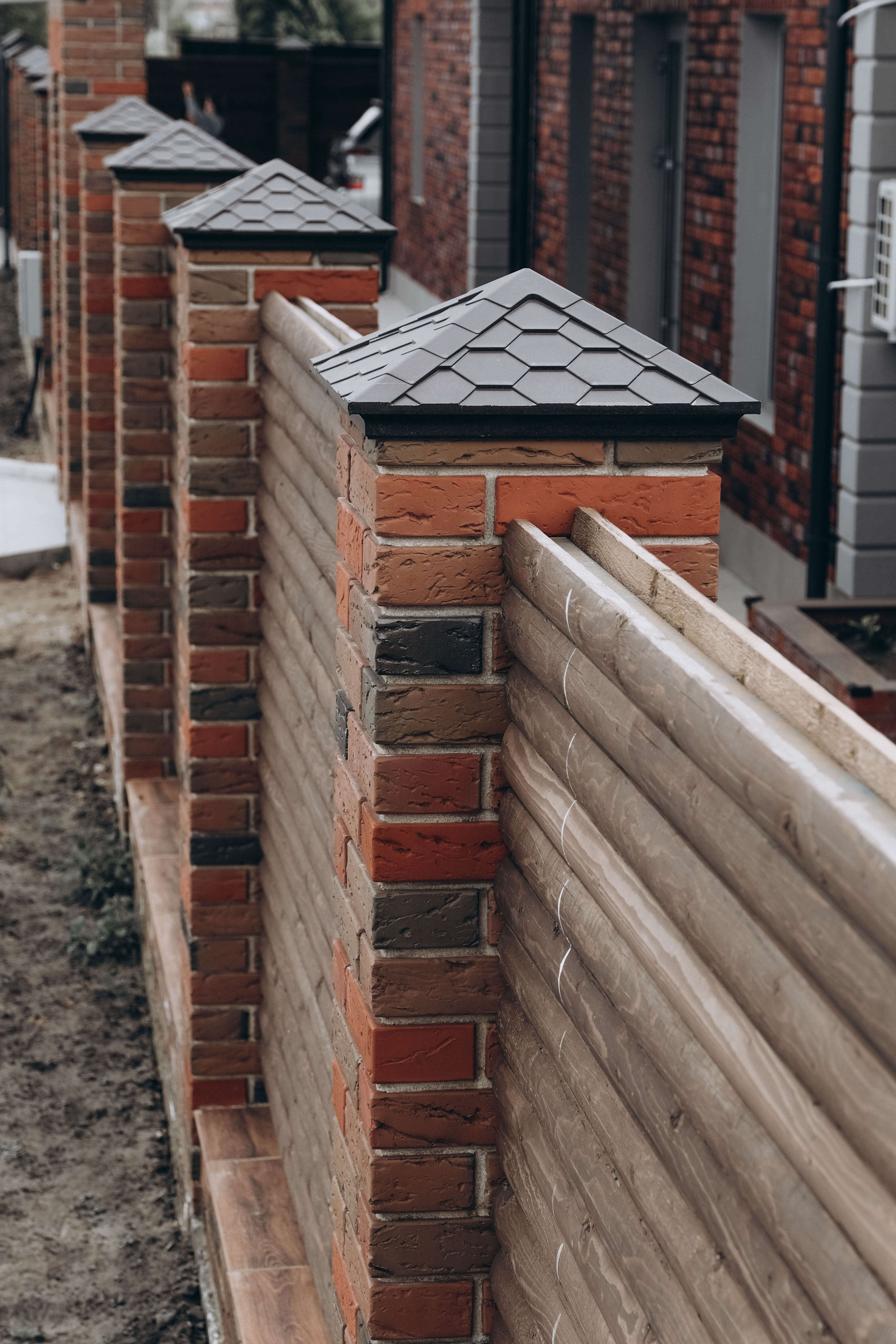 Колпак Zking Эверест Коричневый на столб 1.5х1.5 кирпича (390х390мм) в Балашихе фото