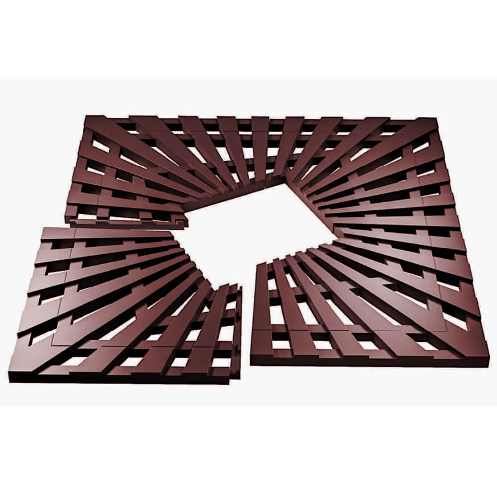 Приствольная решетка для дерева ZKING ATMOSPHERE 1.2х1.2м Коричневая в Балашихе фото