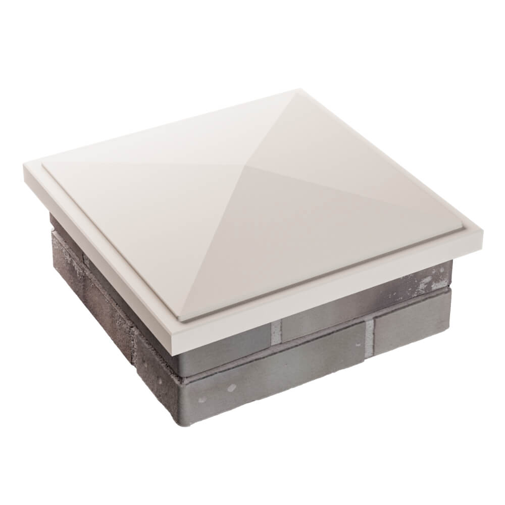 Колпак Zking БонаМоно Бежевый на столб 1.5х1.5 кирпича (385х385, 400х400мм) в Балашихе фото