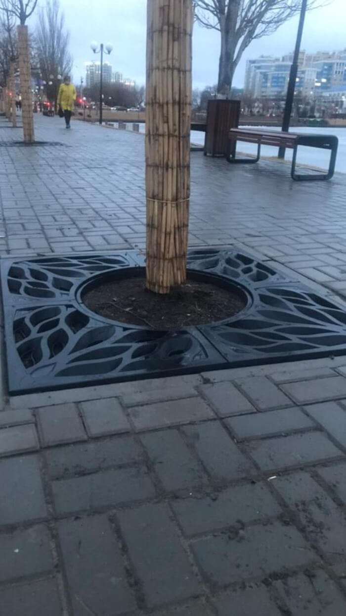 Приствольная решетка для дерева ZKING CRUST 1.2х1.2м Черная в Балашихе фото