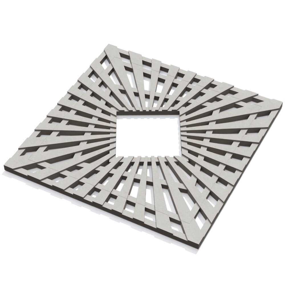 Приствольная решетка для дерева ZKING ATMOSPHERE 1.2х1.2м Бежевая в Балашихе фото