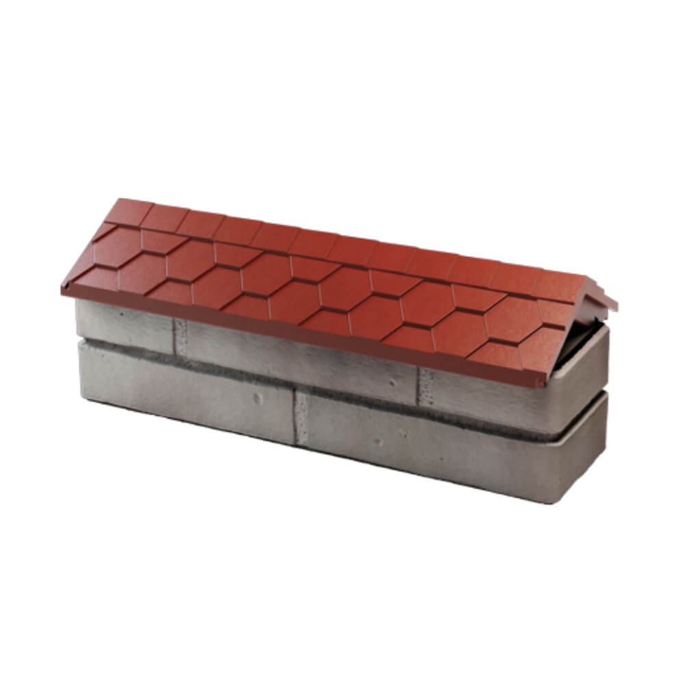 Парапет Zking Эверест Красный с посадкой на 0.5 кирпича (130мм) в Балашихе фото