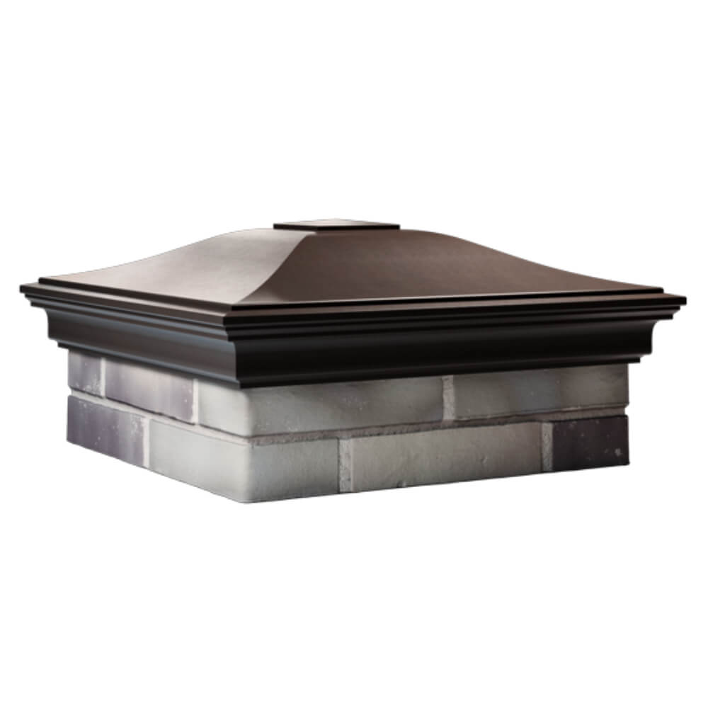 Колпак Zking Монблан Коричневый на столб 2х2 кирпича (515х515мм) в Балашихе фото