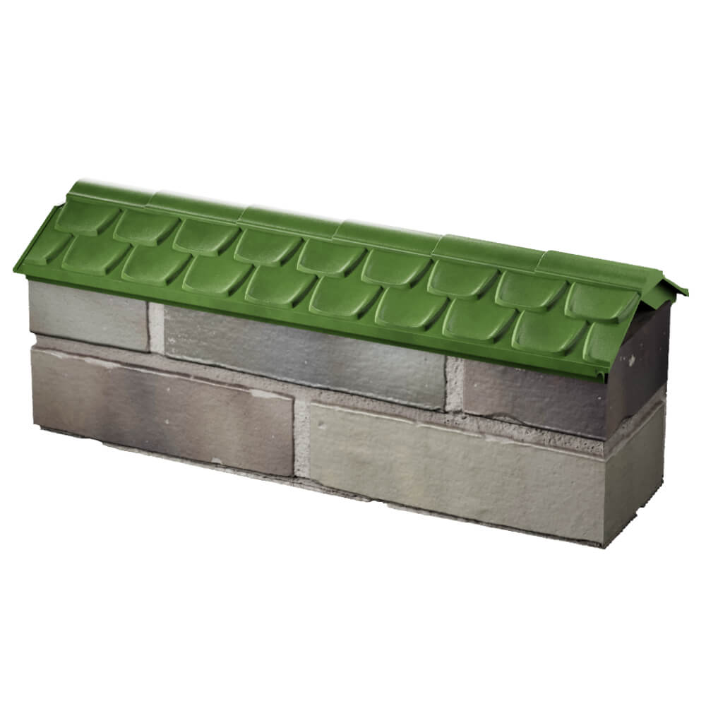 Парапет Zking Эльбрус Зеленый с посадкой на 0.5 кирпича (130мм) в Балашихе фото