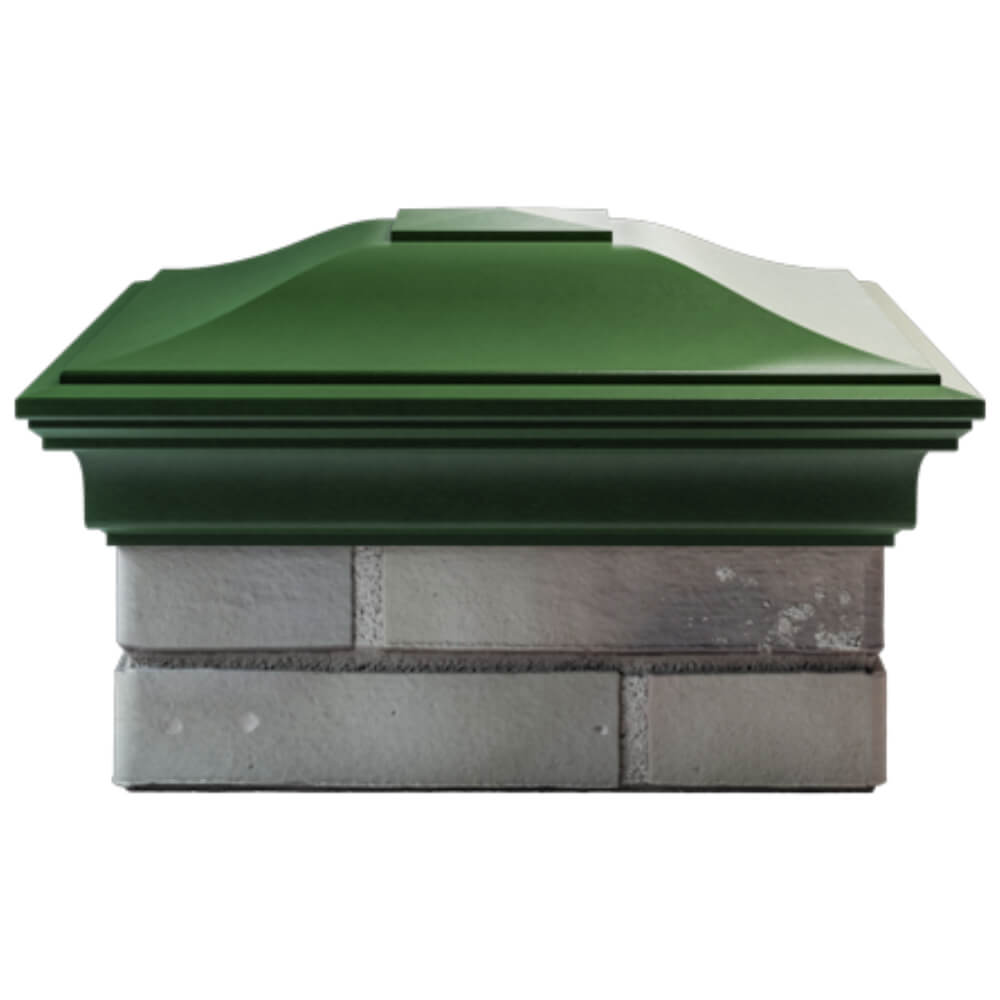 Колпак Zking Монблан Зеленый на столб 1.5х1.5 кирпича (385х385мм) Балашиха фото