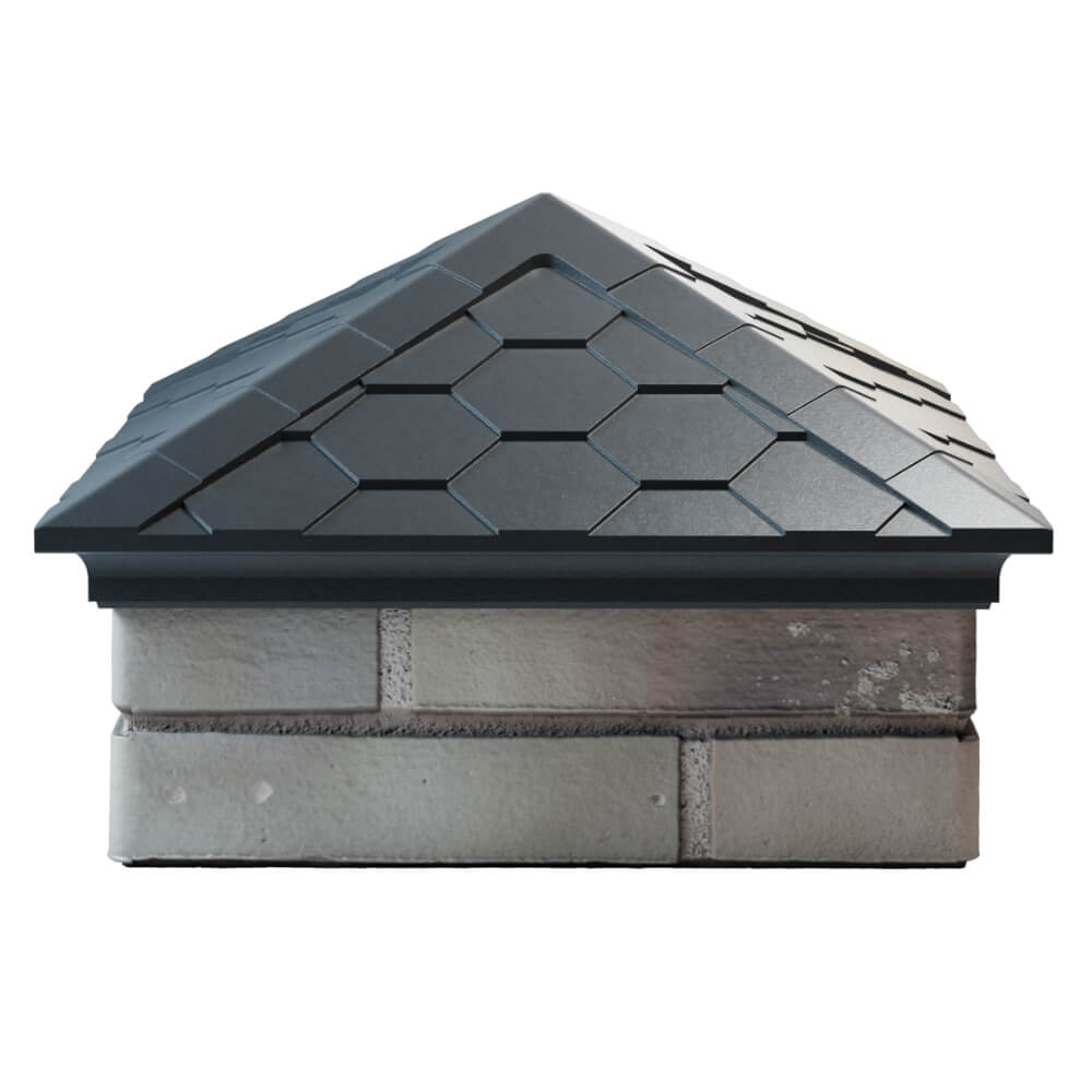 Колпак Zking Эверест Серый на столб 1.5х1.5 кирпича (390х390мм) Балашиха фото