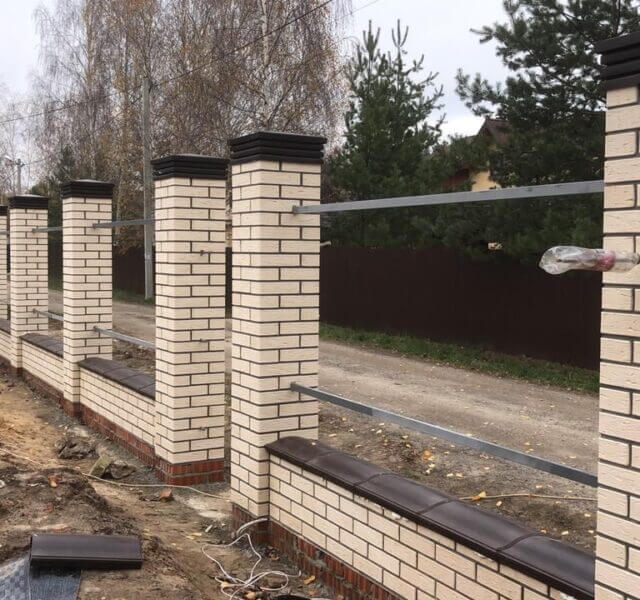 Колпак Zking Бона ХайТек Коричневый на столб 1.5х1.5 кирпича (385х385мм) в Балашихе фото