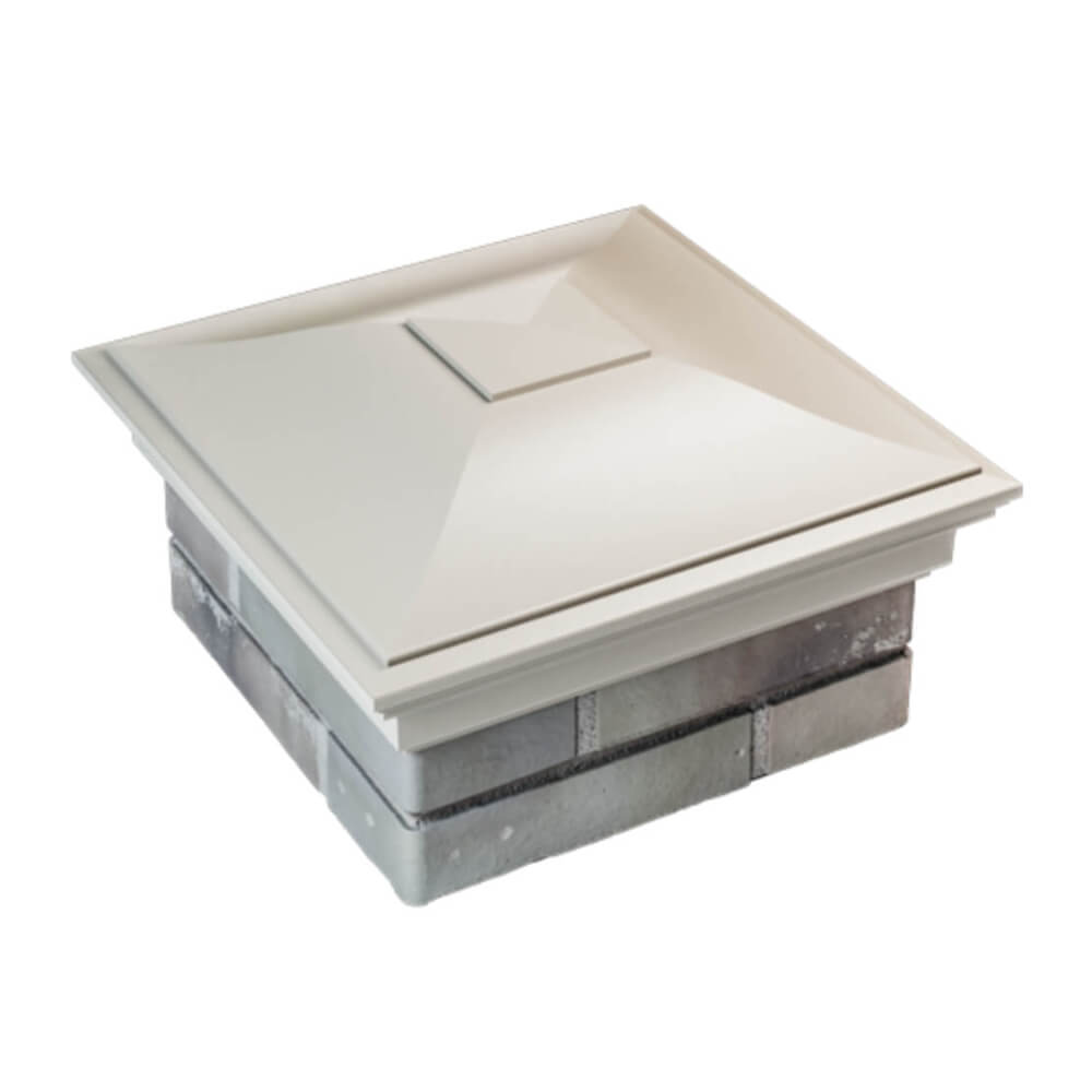 Колпак Zking Монблан Бежевый на столб 1.5х1.5 еврокирпича 0.7НФ (355х355мм) в Балашихе фото