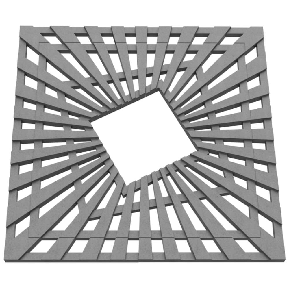 Приствольная решетка для дерева ZKING ATMOSPHERE 1.2х1.2м Серая в Балашихе фото