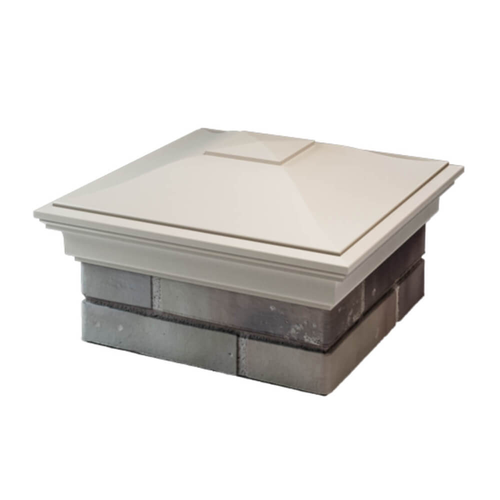 Колпак Zking Монблан Бежевый на столб 1.5х1.5 еврокирпича 0.7НФ (355х355мм) в Балашихе фото