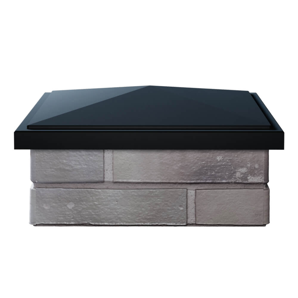 Колпак Zking БонаМоно Черный на столб 1.5х1.5 кирпича (385х385, 400х400мм) Балашиха фото