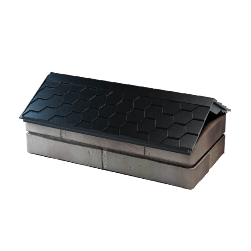 Парапет Zking Эверест Черный с посадкой на 1 кирпич (200/225/255мм) в Балашихе фото