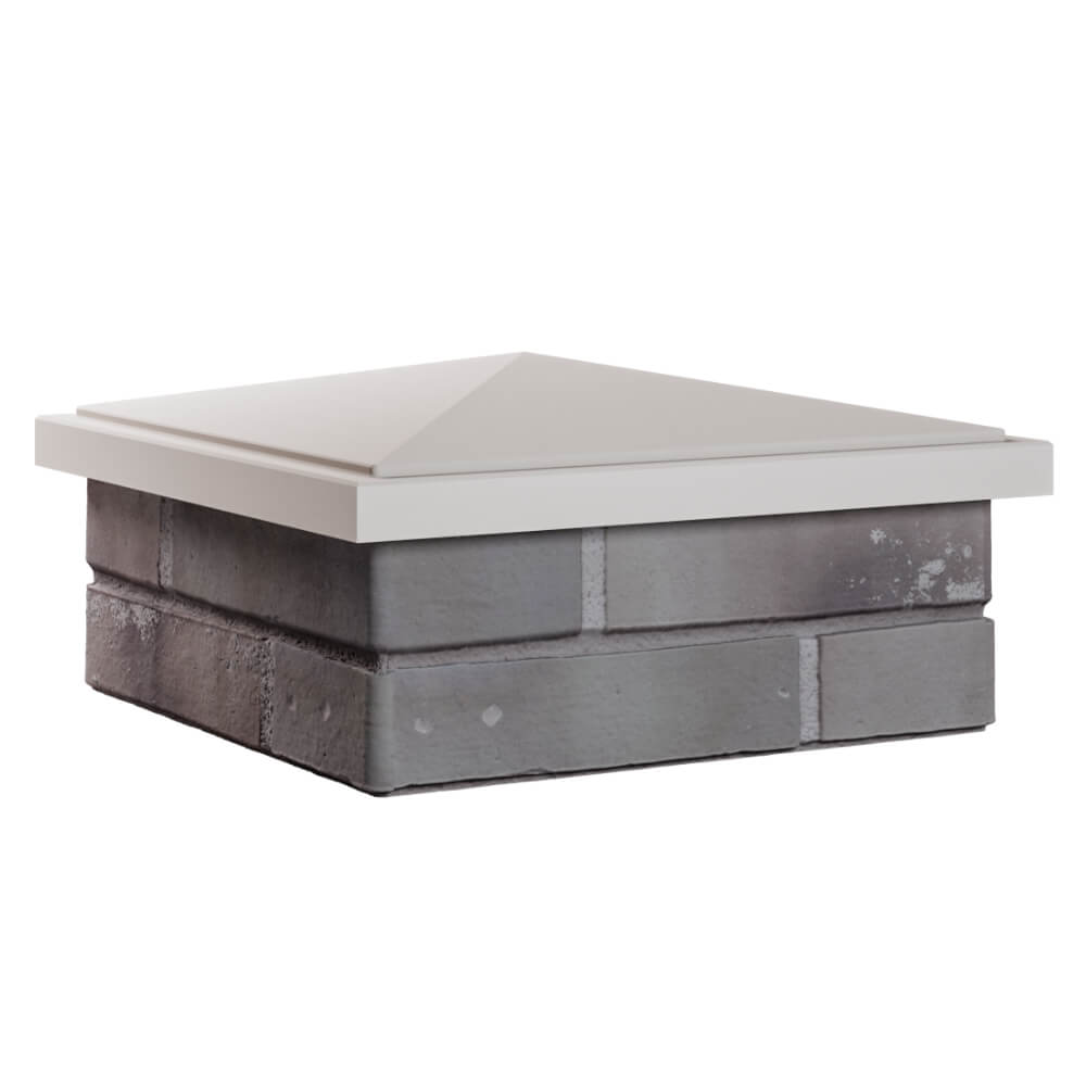 Колпак Zking БонаМоно Бежевый на столб 1.5х1.5 кирпича (385х385, 400х400мм) в Балашихе фото