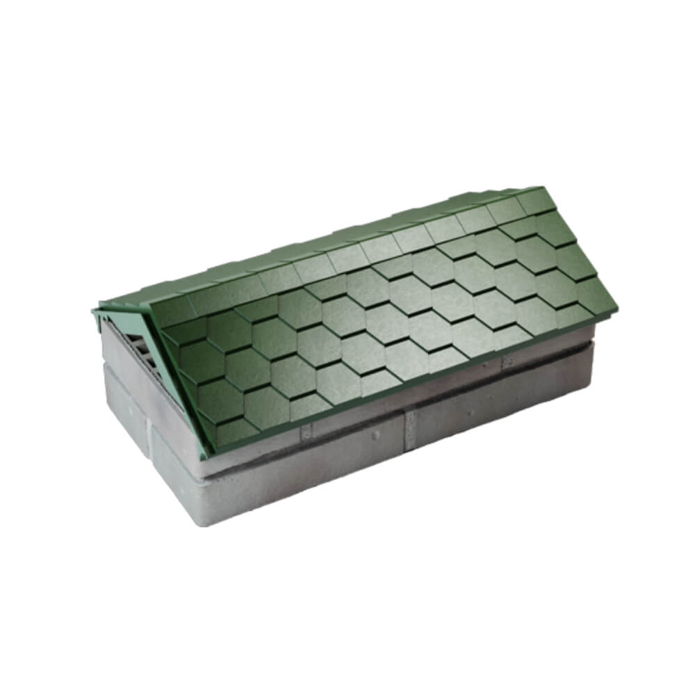 Парапет Zking Эверест Зеленый с посадкой на 1 кирпич (200/225/255мм) в Балашихе фото