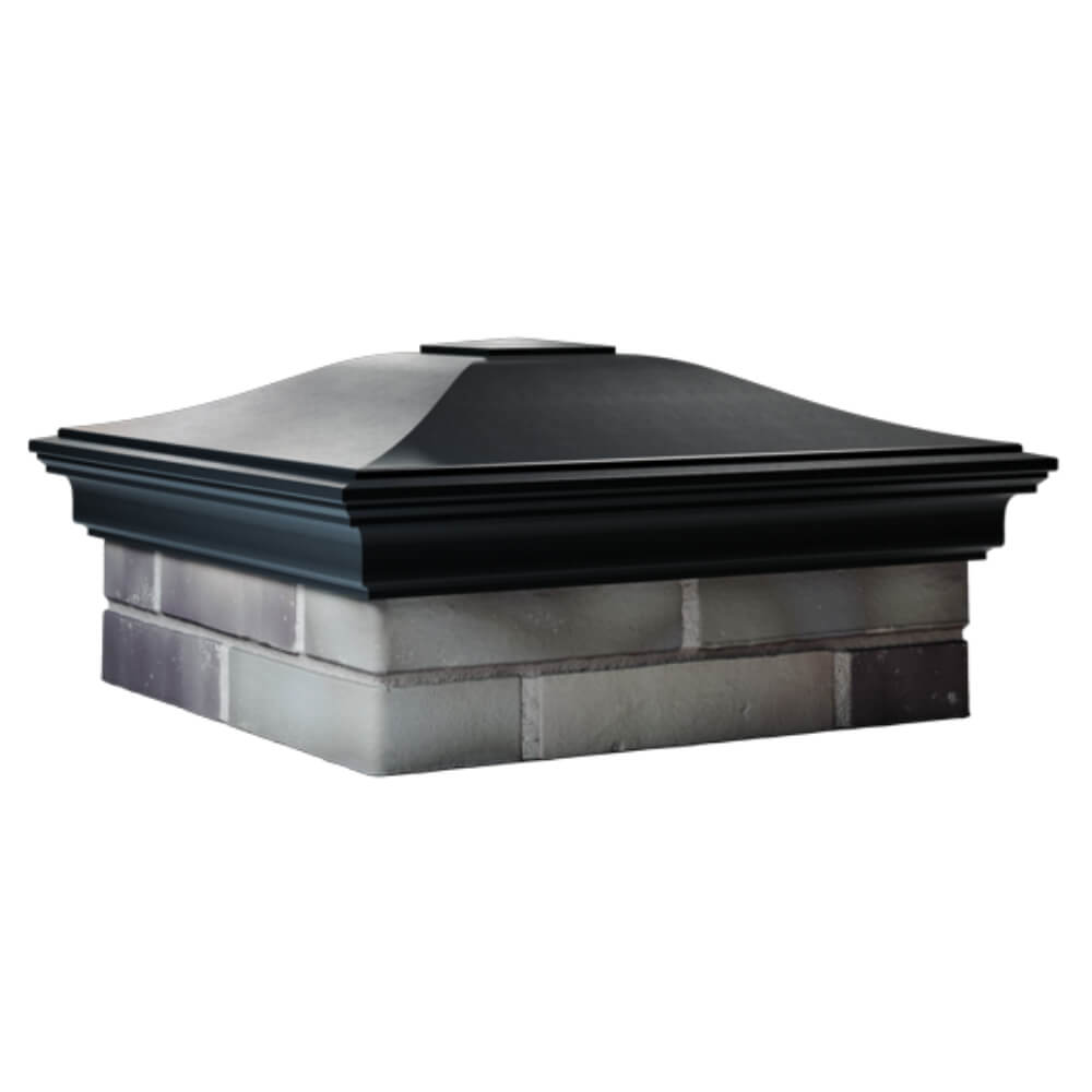 Колпак Zking Монблан Черный на столб 2х2 кирпича (515х515мм) в Балашихе фото