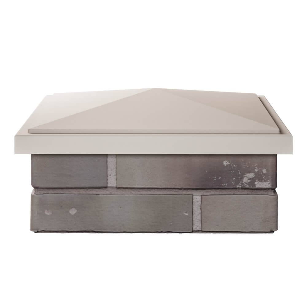 Колпак Zking БонаМоно Бежевый на столб 1.5х1.5 кирпича (385х385, 400х400мм) Балашиха фото