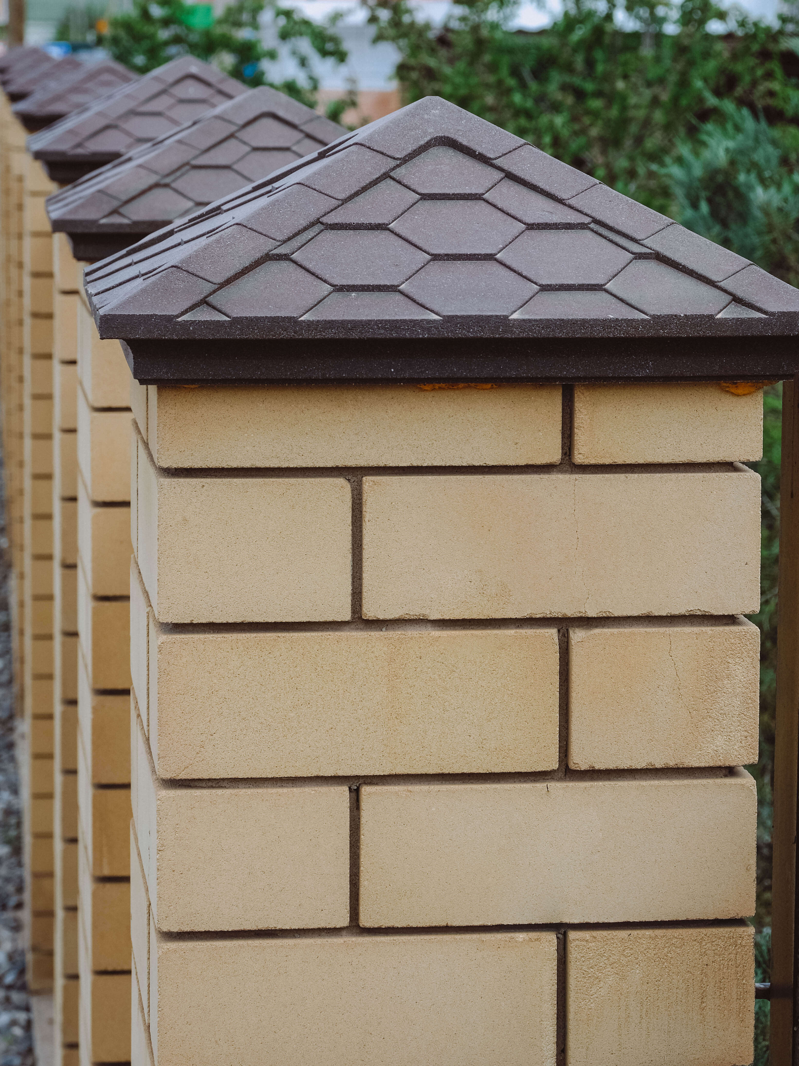 Колпак Zking Эверест Коричневый на столб 1.5х1.5 кирпича (390х390мм) в Балашихе фото