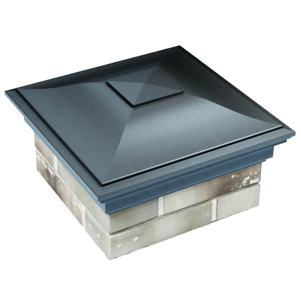 Колпак Zking Монблан Серый на столб 1.5х1.5 кирпича (385х385мм) в Балашихе фото