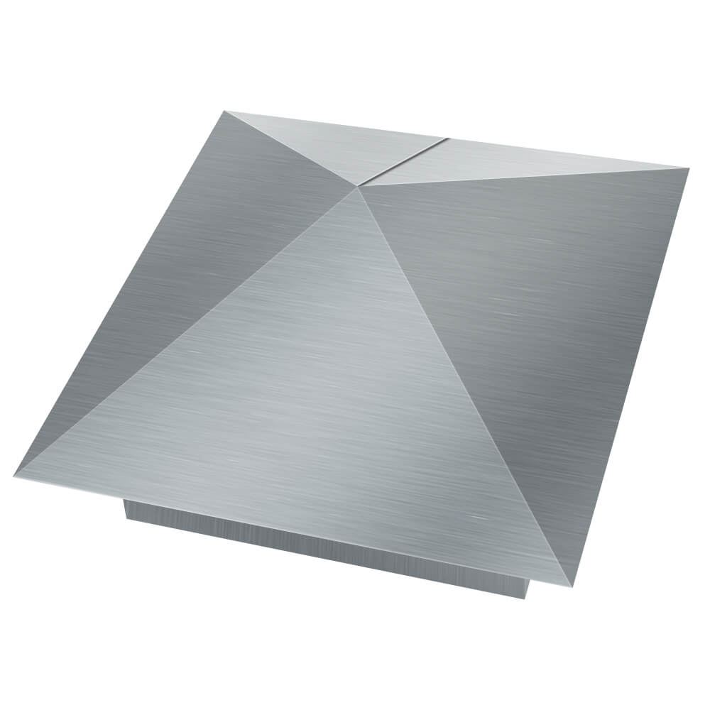 Колпак металлический 380х380мм оцинкованный заборный Балашиха фото