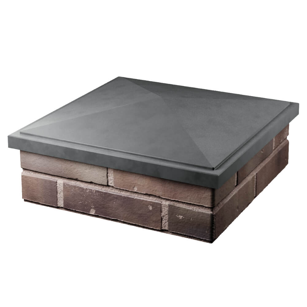 Колпак Zking БонаМоно Серый на столб 2х2 кирпича (515х515, 530х530мм) в Балашихе фото