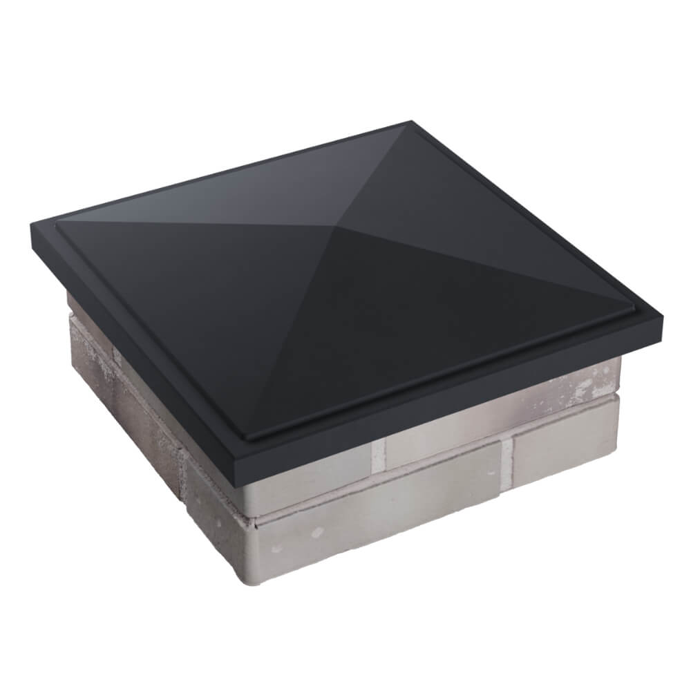 Колпак Zking БонаМоно Серый на столб 1.5х1.5 кирпича (385х385, 400х400мм) в Балашихе фото