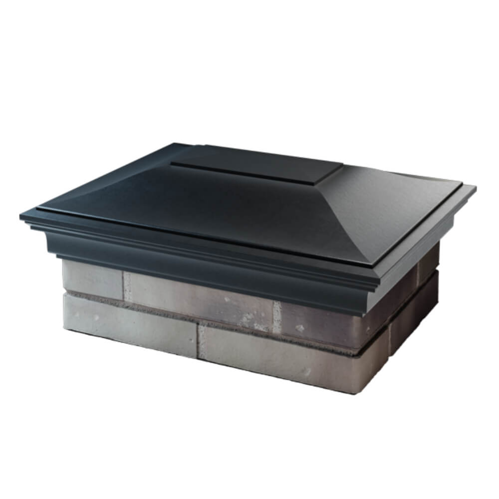 Колпак Zking Монблан Черный на столб 2х1.5 кирпича (515х385мм) в Балашихе фото