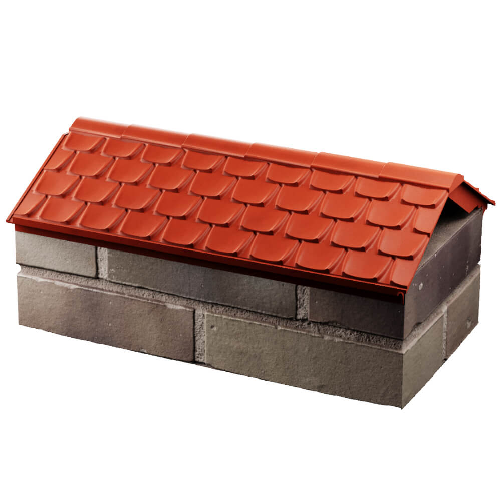 Парапет Zking Эльбрус Красный с посадкой на 1 кирпич (255мм) в Балашихе фото