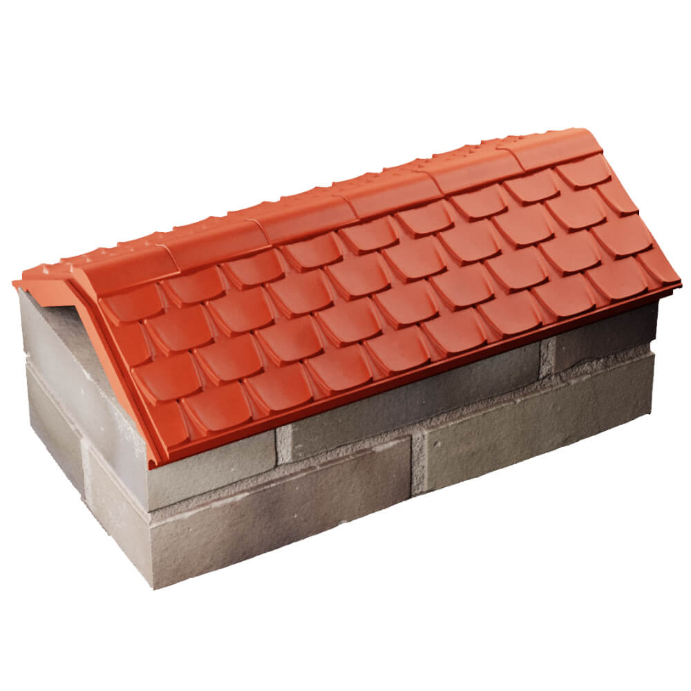 Парапет Zking Эльбрус Красный с посадкой на 1 кирпич (255мм) в Балашихе фото