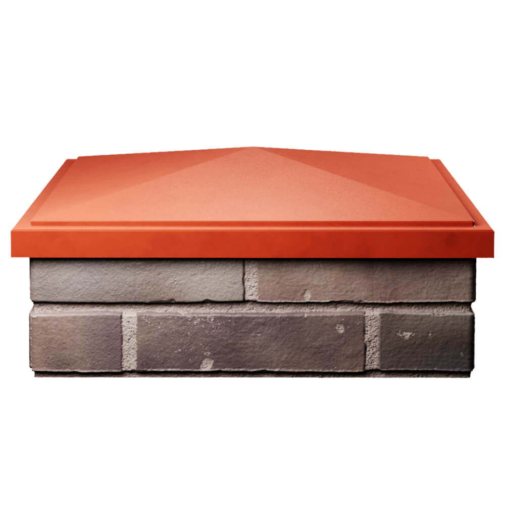 Колпак Zking БонаМоно Красный на столб 2х2 кирпича (515х515, 530х530мм) Балашиха фото