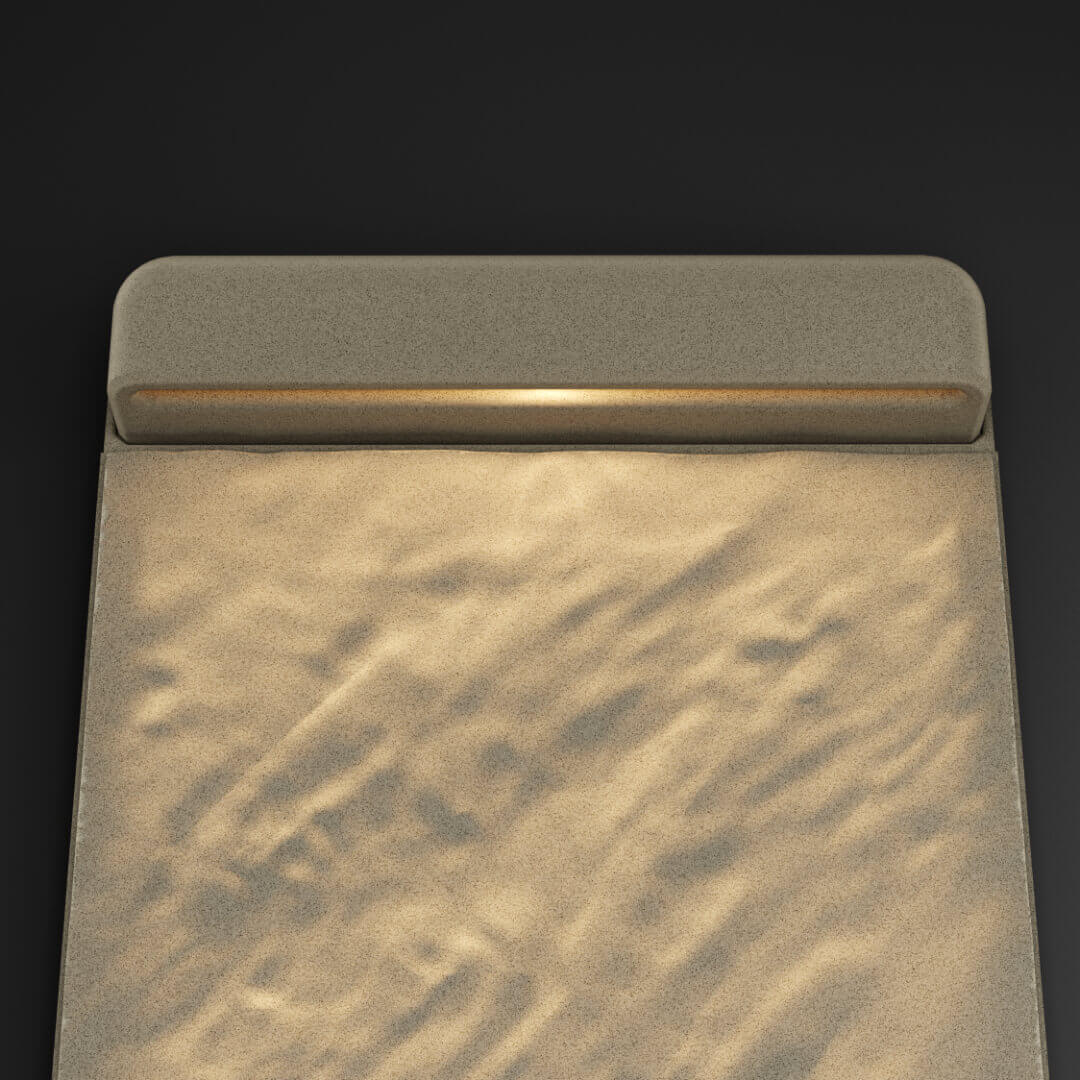 LED Светильник для шаговой плиты STONE Светлая Галька 330х75х98мм в Балашихе фото