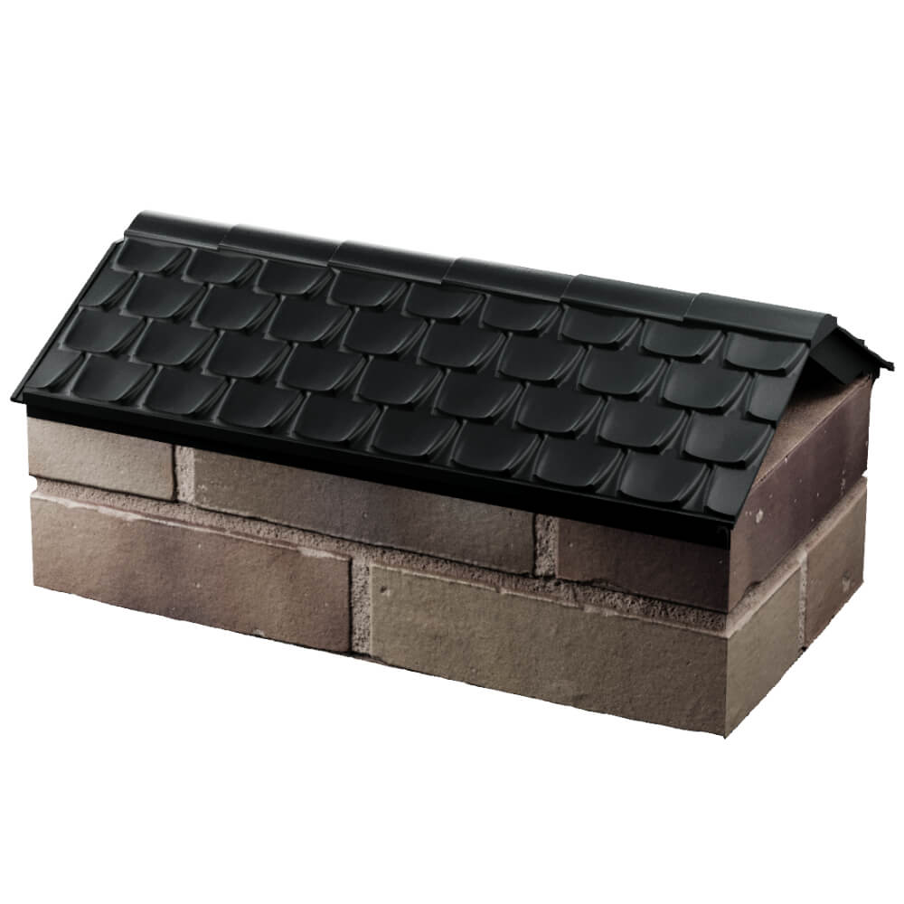 Парапет Zking Эльбрус Черный с посадкой на 1 кирпич (255мм) в Балашихе фото