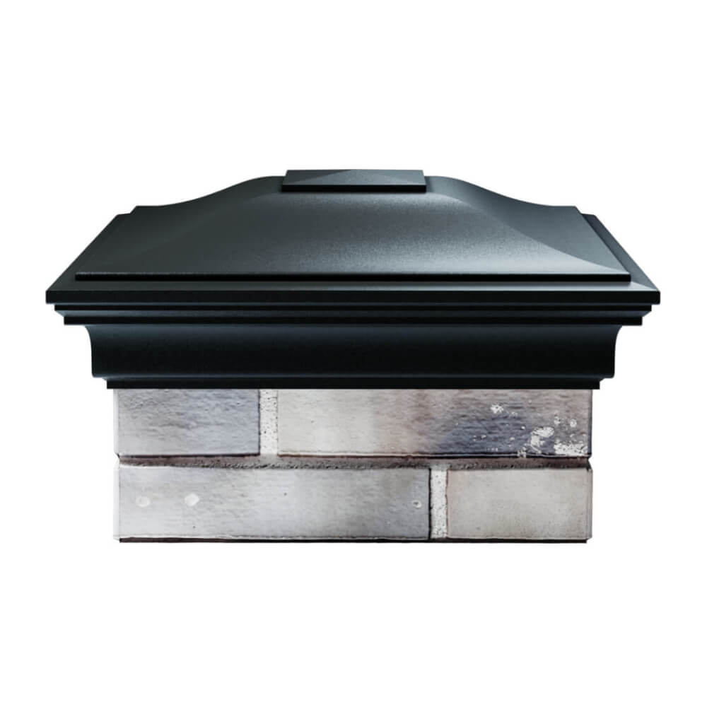 Колпак Zking Монблан Черный на столб 1.5х1.5 еврокирпича 0.7НФ (355х355мм) Балашиха фото