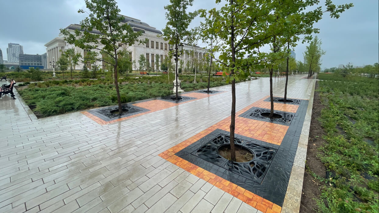 Приствольная решетка для дерева ZKING CRUST 1.2х1.2м Черная в Балашихе фото