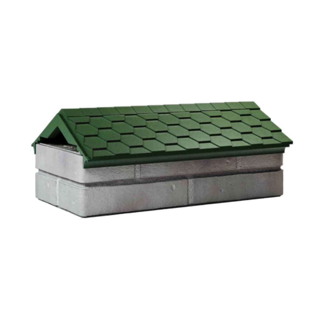 Парапет Zking Эверест Зеленый с посадкой на 1 кирпич (200/225/255мм) Балашиха фото