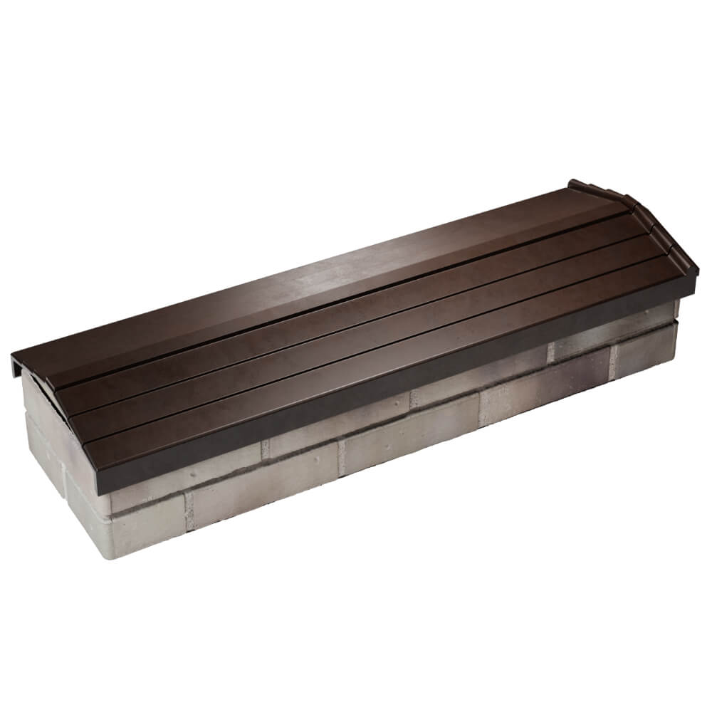 Парапет Zking Бона ХайТек Коричневый посадка на 0.5 кирпича (130мм) в Балашихе фото