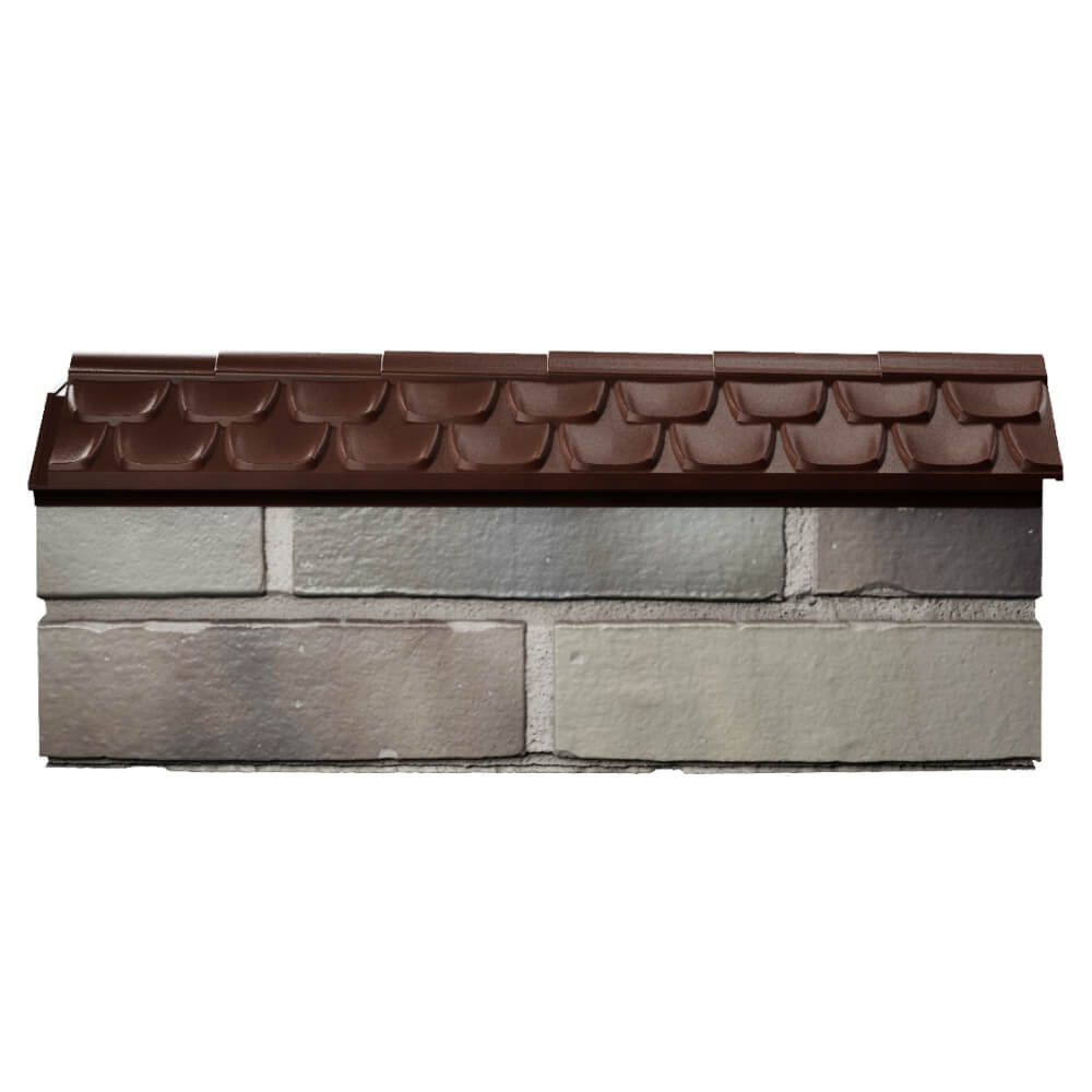 Парапет Zking Эльбрус Коричневый с посадкой на 0.5 кирпича (130мм) в Балашихе фото