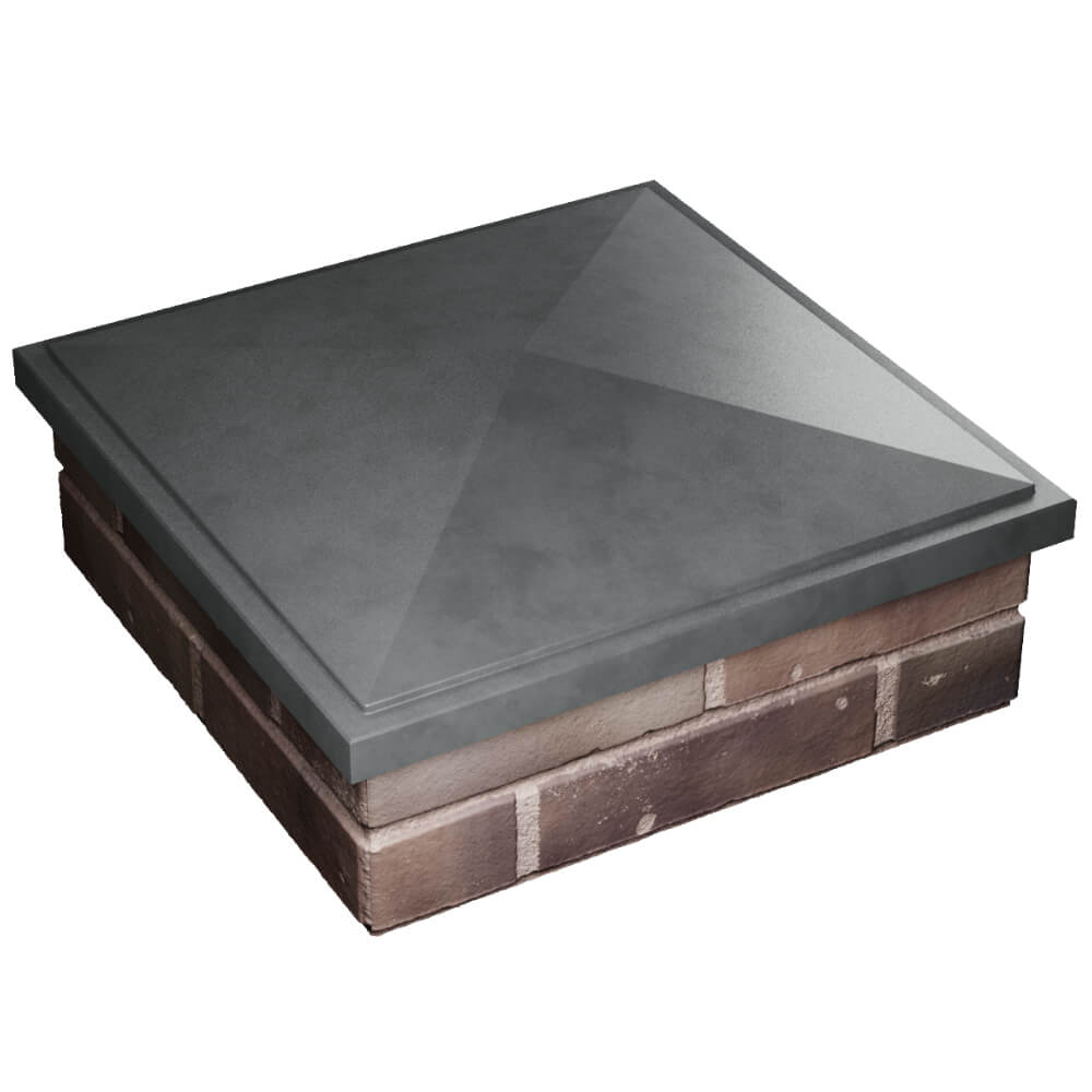 Колпак Zking БонаМоно Серый на столб 2х2 кирпича (515х515, 530х530мм) в Балашихе фото