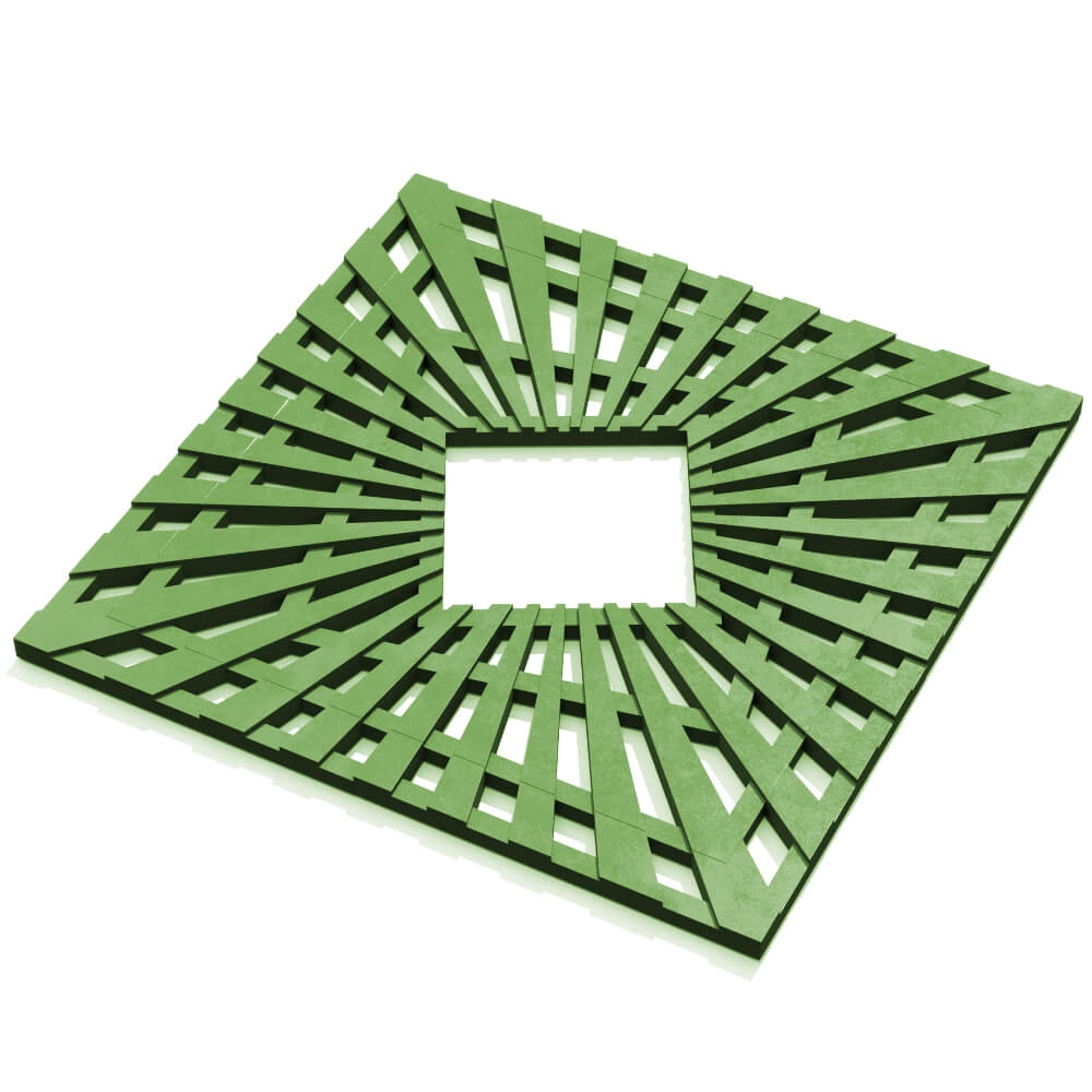 Приствольная решетка для дерева ZKING ATMOSPHERE 1.2х1.2м Зеленая в Балашихе фото