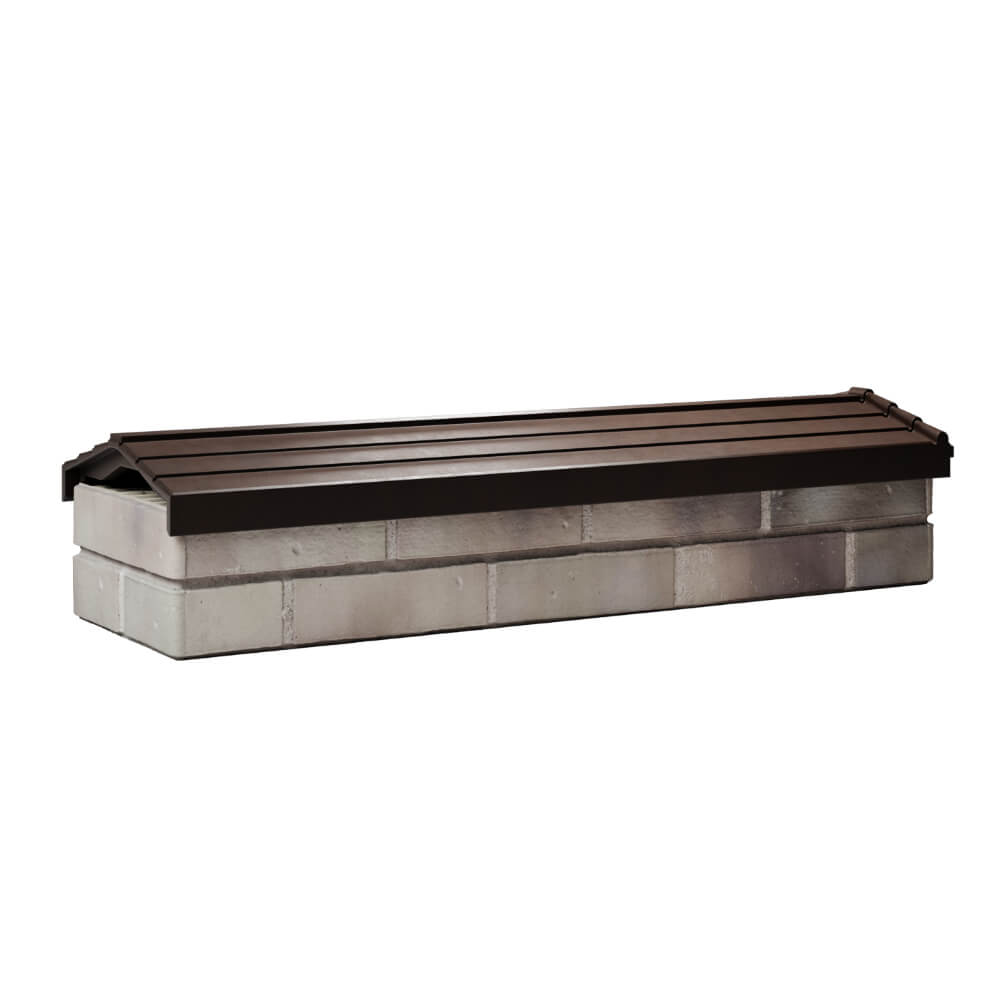 Парапет Zking Бона ХайТек Коричневый посадка на 0.5 кирпича (130мм) Балашиха фото