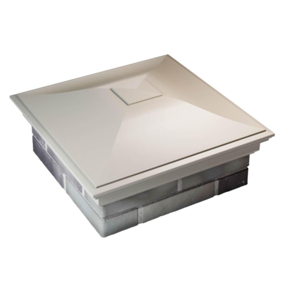 Колпак Zking Монблан Бежевый на столб 2х2 кирпича (515х515мм) Балашиха фото