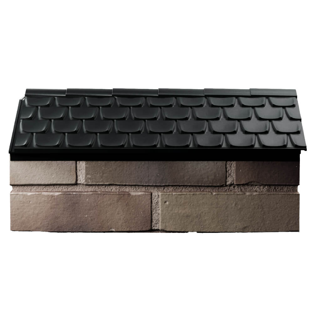 Парапет Zking Эльбрус Черный с посадкой на 1 кирпич (255мм) в Балашихе фото